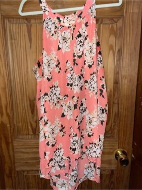 Coral Floral Sleeveless tank top